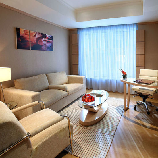 Dubai Emirates Grand Hotel Honorable Luxury Style Custom Wooden Hotel Furnitures MDF Solid Wood Veneer Bedroom Set
