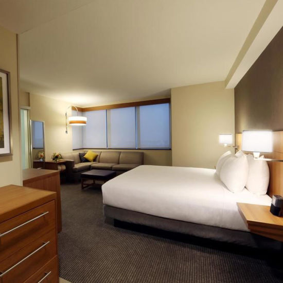 5 Stars Hotel Standard MDF Plywood Veneer Solid Wood Economic Comfort Style MDF Bedroom Sets