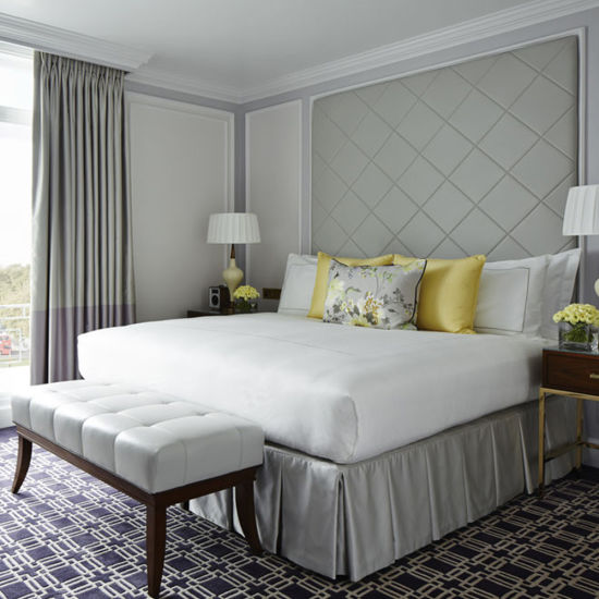 London Marriott Design Style High End and Elegant Custom Unique Hotel Wooden Furnitures Bed Room Furniture Bedroom Set