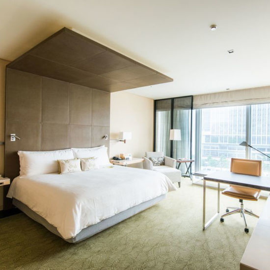 Four Seasons Hotel Furniture Supplier Luxury Designed Custom Hotel Full House Wooden Furnitures MDF Bedroom Set