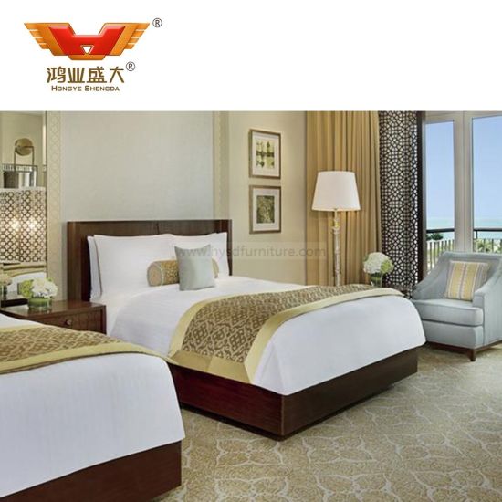 Customized Commercial 3 Star Hotel Furniture Luxury Bed