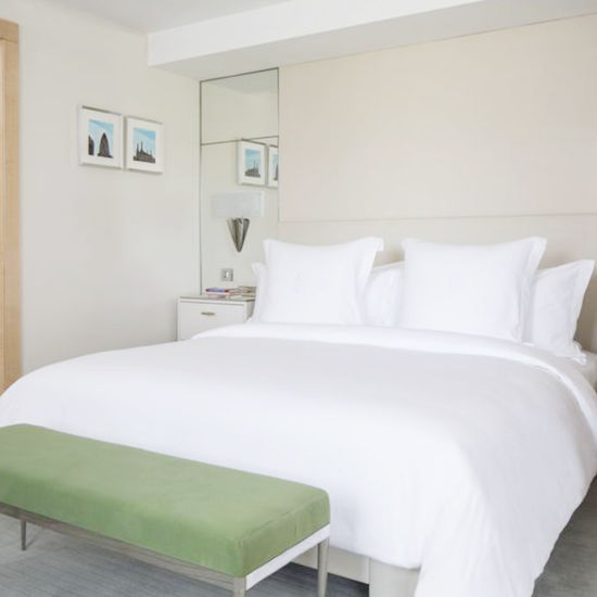 Custom Made Five Star Modern Luxury Warm Grey Hotel Bedroom