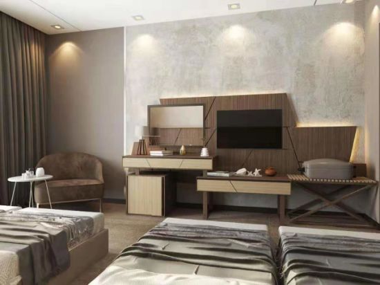 Custom Made 5 Star Luxury Modern Wooden Hospitality Hotel Room Interior Bedroom Furniture