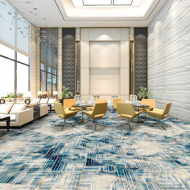 Tapete comercial de hotel 5 estrelas de luxo na &aacute;rea do quarto do lobby